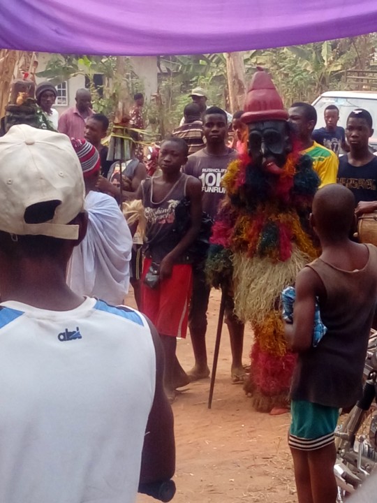 Masquerade At Burial Of Traditional Ruler. Nnewi - Culture - Nigeria