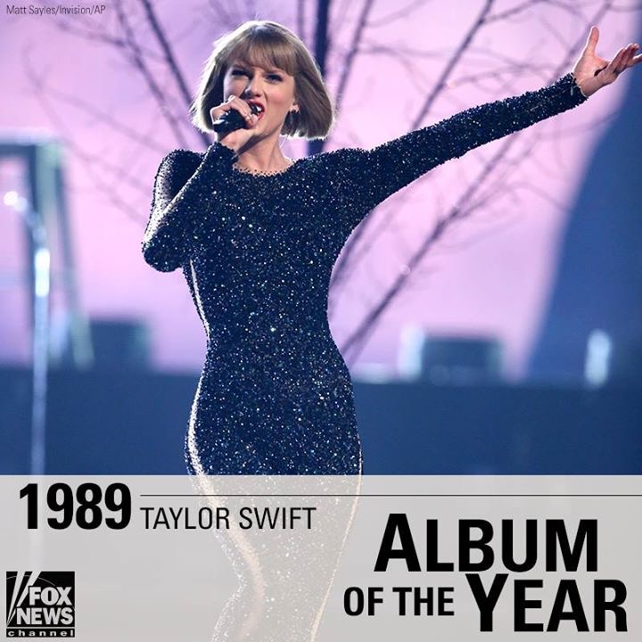 Grammys 2016 Taylor Swift Wins Album Of The Year For 1989