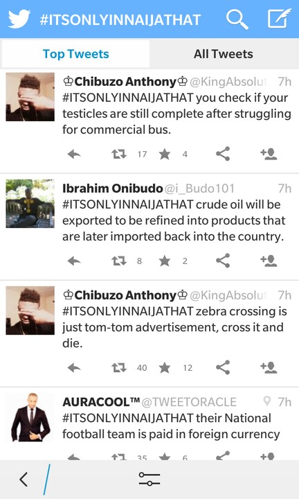 Hilarious Comments From #ITISONLYINNAIJATHAT Trending On Twitter - Jokes  Etc - Nigeria