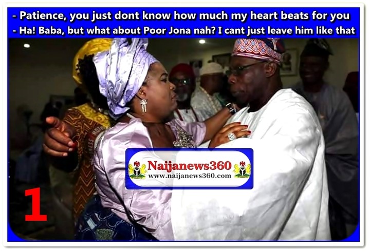 Funny Photos: Check Out Obasanjo Toasting Patience: Hilarious - Jokes Etc -  Nigeria