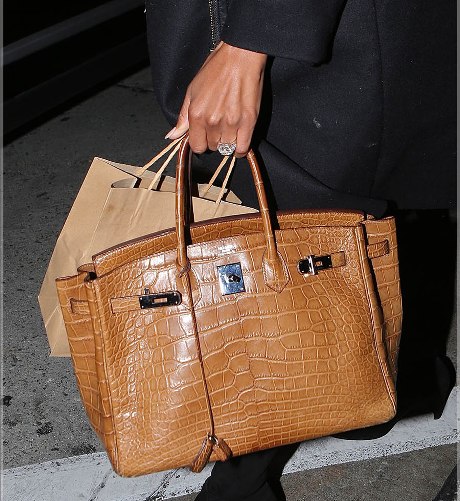 Ciara Spotted With A $64,000 Crocodile Hermès Birkin Handbag