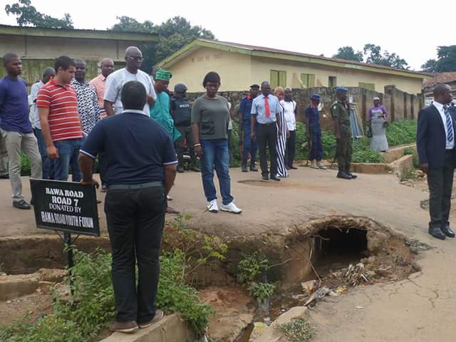 Fayose Inspects Roads In Ado Ekiti, Looks Unworried 
