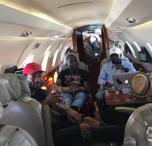 Davido And His Members Fly Private Jet To LA Show - Celebrities - Nigeria