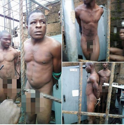 Cable Thieves Stripped Unclad In Umuahia, Abia. 