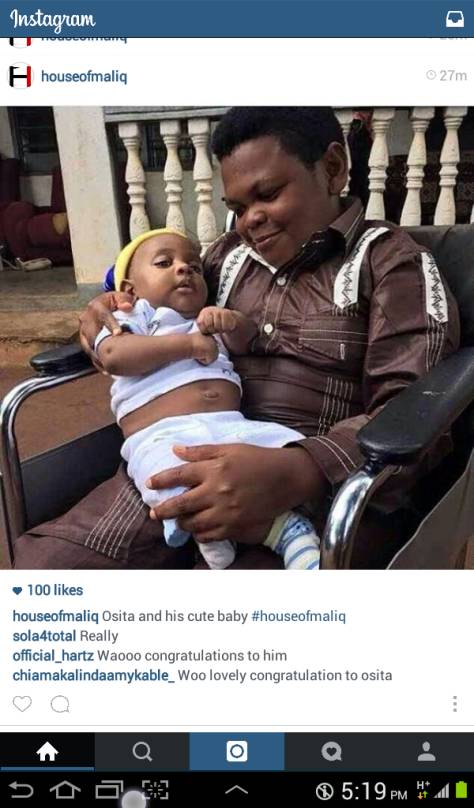Omg You Can T Believe This Paw Paw Osita Iheme Is Now A Father