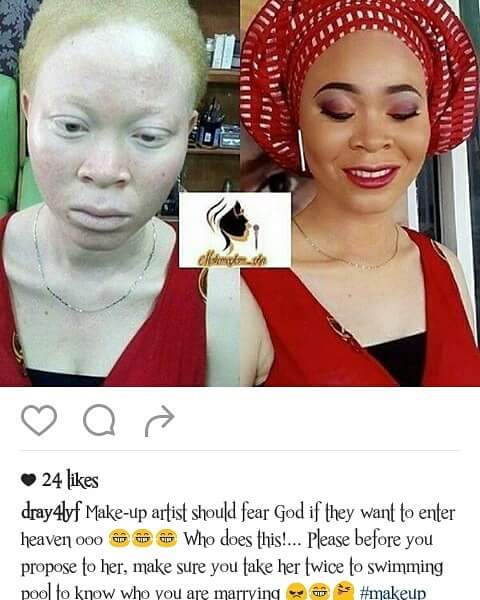 Religiøs Herre venlig uklar See What MakeUp Transformed An Albino Girl Into - Fashion - Nigeria