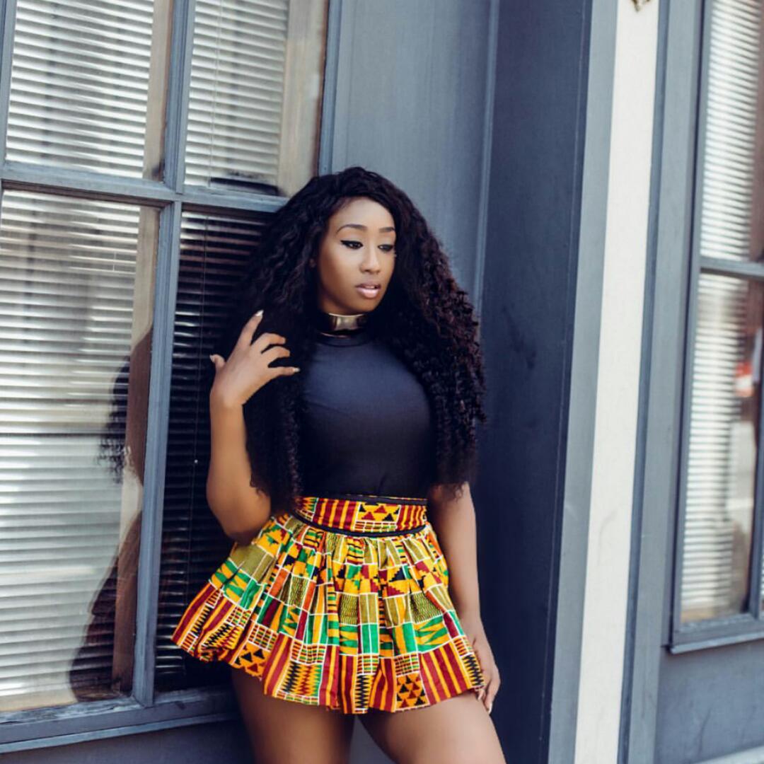 Victoria Kimani In African Print Skirt. Looks Hot - Celebrities - Nigeria