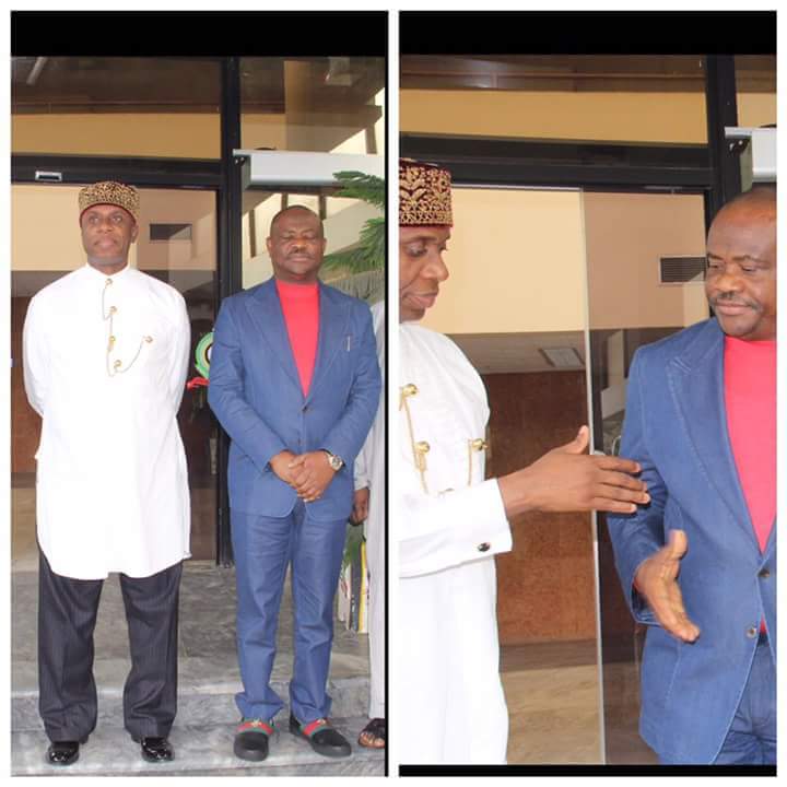 Image result for Wike and amaechi laughing together