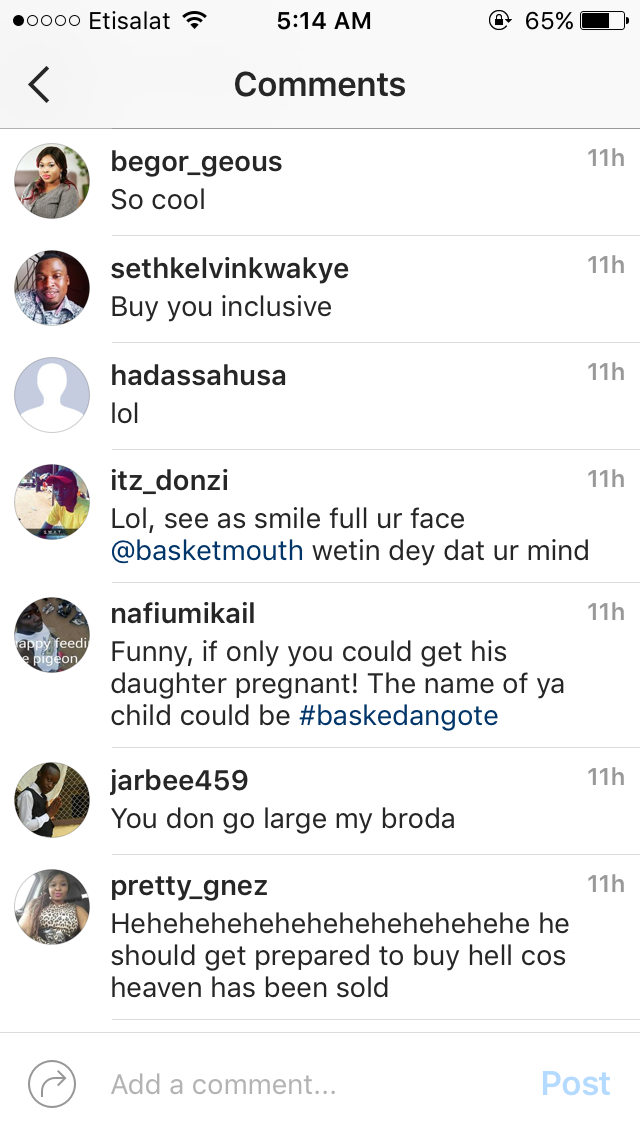 Basket Mouth Spotted In A Mall With Aliko Dangote(photo