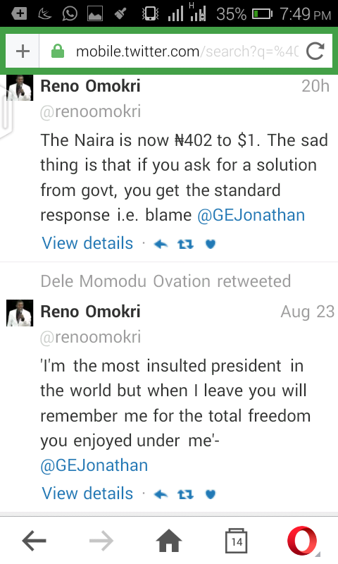 See What Reno Said About Gej Photo Politics Nigeria