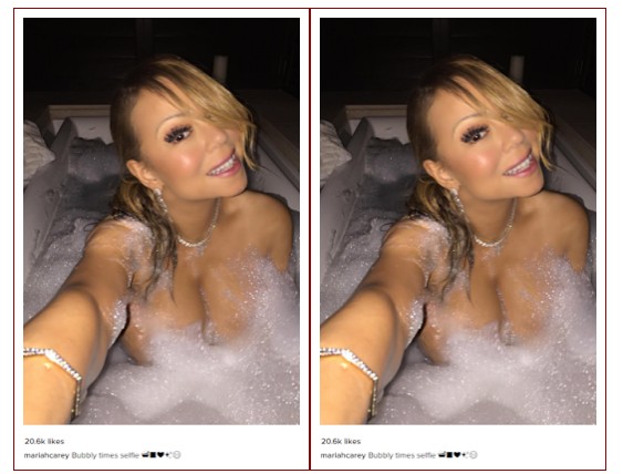 Mariah Carey Shares Sexy Photos Of Her Body Covered With Just Soap Foam PIC...