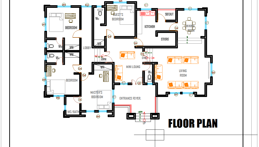 Please Criticize This Four Bedroom Bungalow Plan? - Properties (2