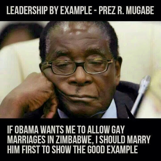 Famous Rib Cracking Memes Of Zimbabwe President, Robert Mugabe - Jokes