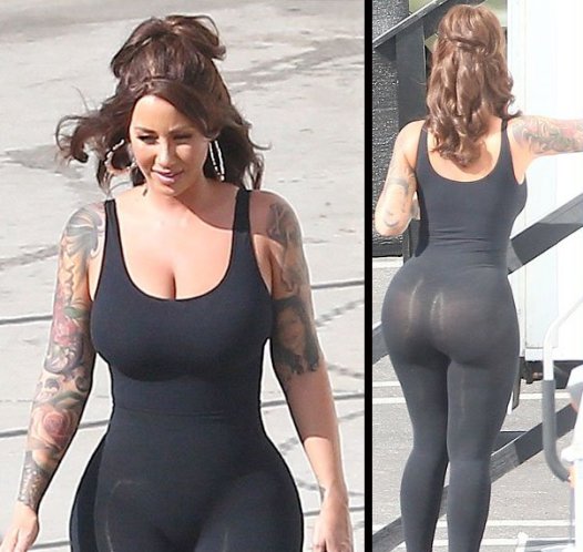 Amber Rose Spotted Wearing A See-through Leggings (PHOTOS