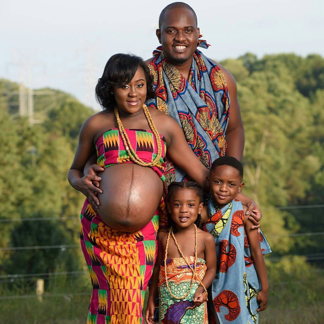 Maternity Photo-shoot Of A Woman, Her Husband & Kids tsbnews