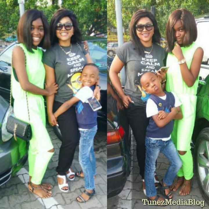 Actress Mercy Aigbe Steps Out With Her Adorable Kids [PICS ...