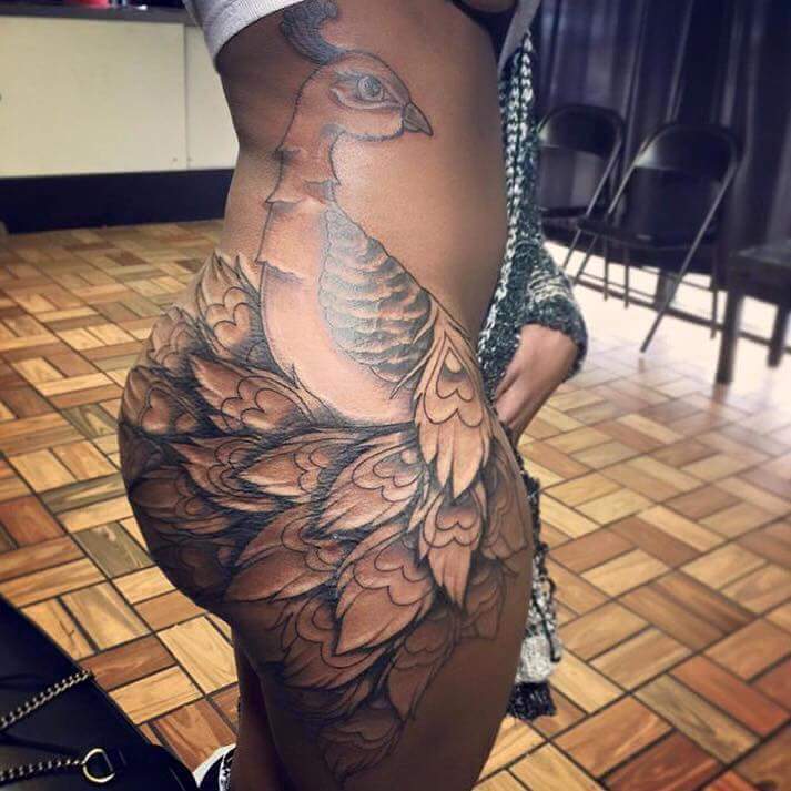 Tattoo big ass Big Boobs