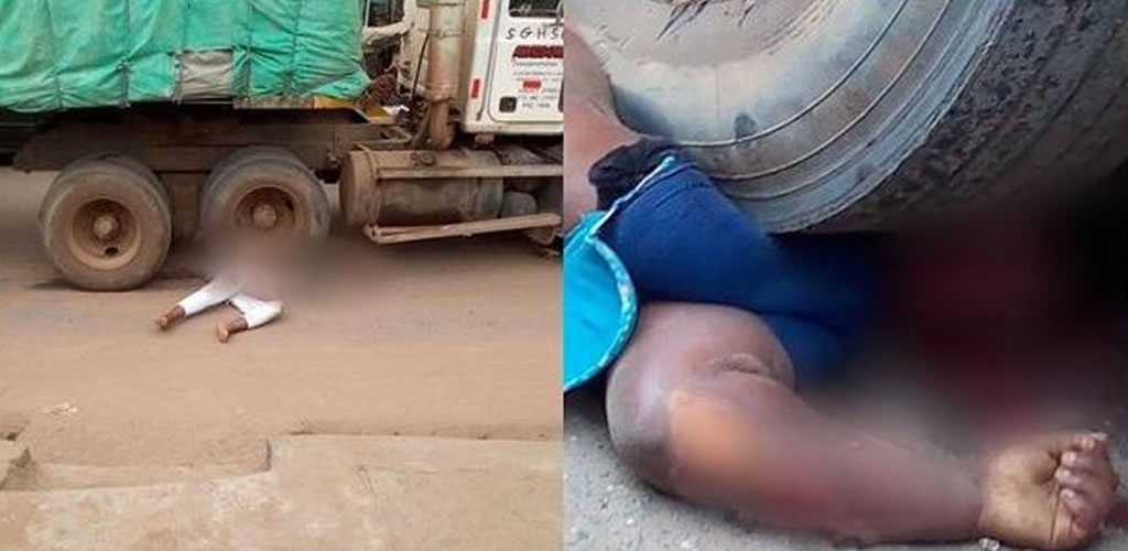Woman Crushed To Death After Her Cloth Got Hooked By A Truck (graphic Photo...