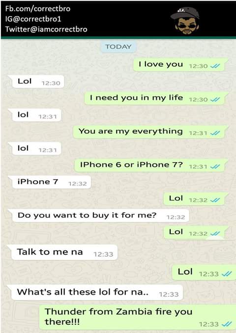 Hilarious Whatsapp Chat B/w Guy Nd Bae - Jokes Etc - Nigeria