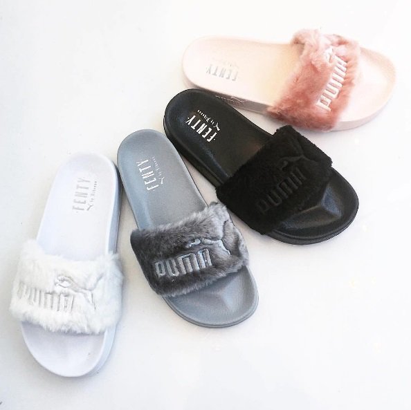 Puma Fenty Faux Fur Slippers By Rihanna...at Attractive Price - Fashion ...