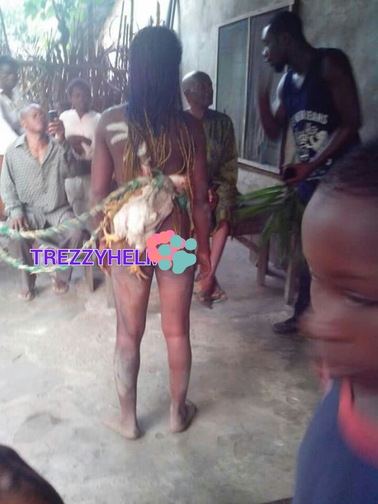 Cable Thief Stripped N*ked, Paraded and Beaten Mercilessly 