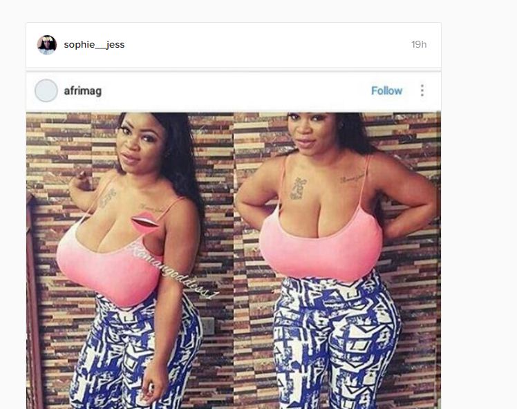 See The Boobs That Got Everybody Talking On Instagram - Romance - Nigeria