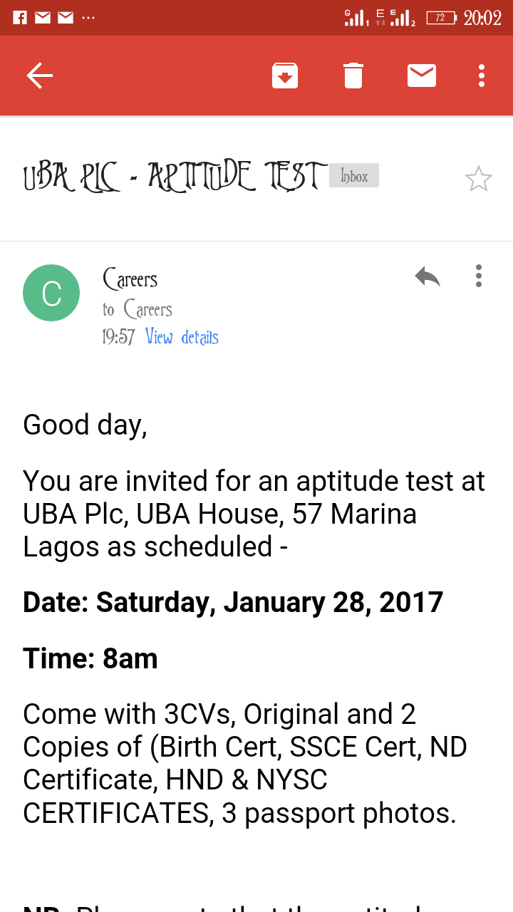 Uba Aptitude Test 2023 Nairaland
