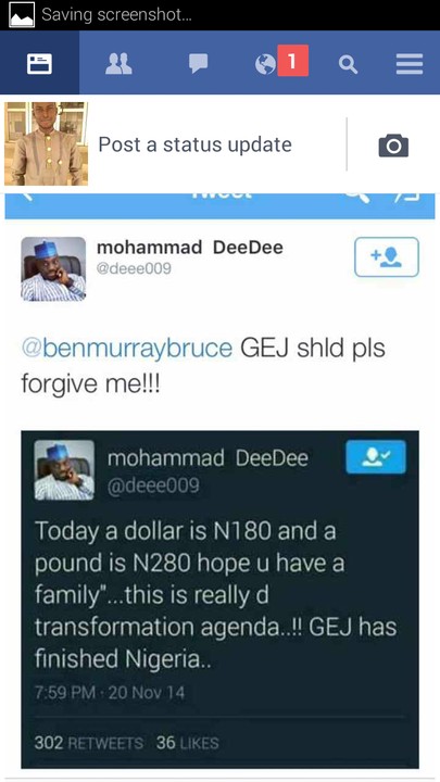Gej Accepts Twitter User Mohammed Apology Politics Nigeria