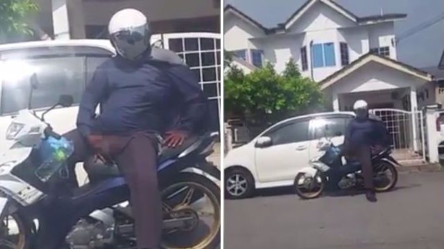 Omg A Pervert Man Spotted Masturbating On His Bike For Onlookers Graphic Video Crime Nigeria