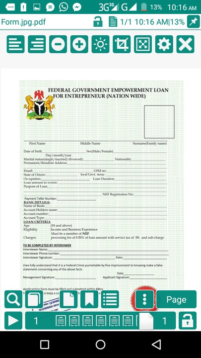 Federal Government Loan Business Nigeria