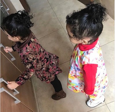 Image result for why is nadia buari not showing her children faces