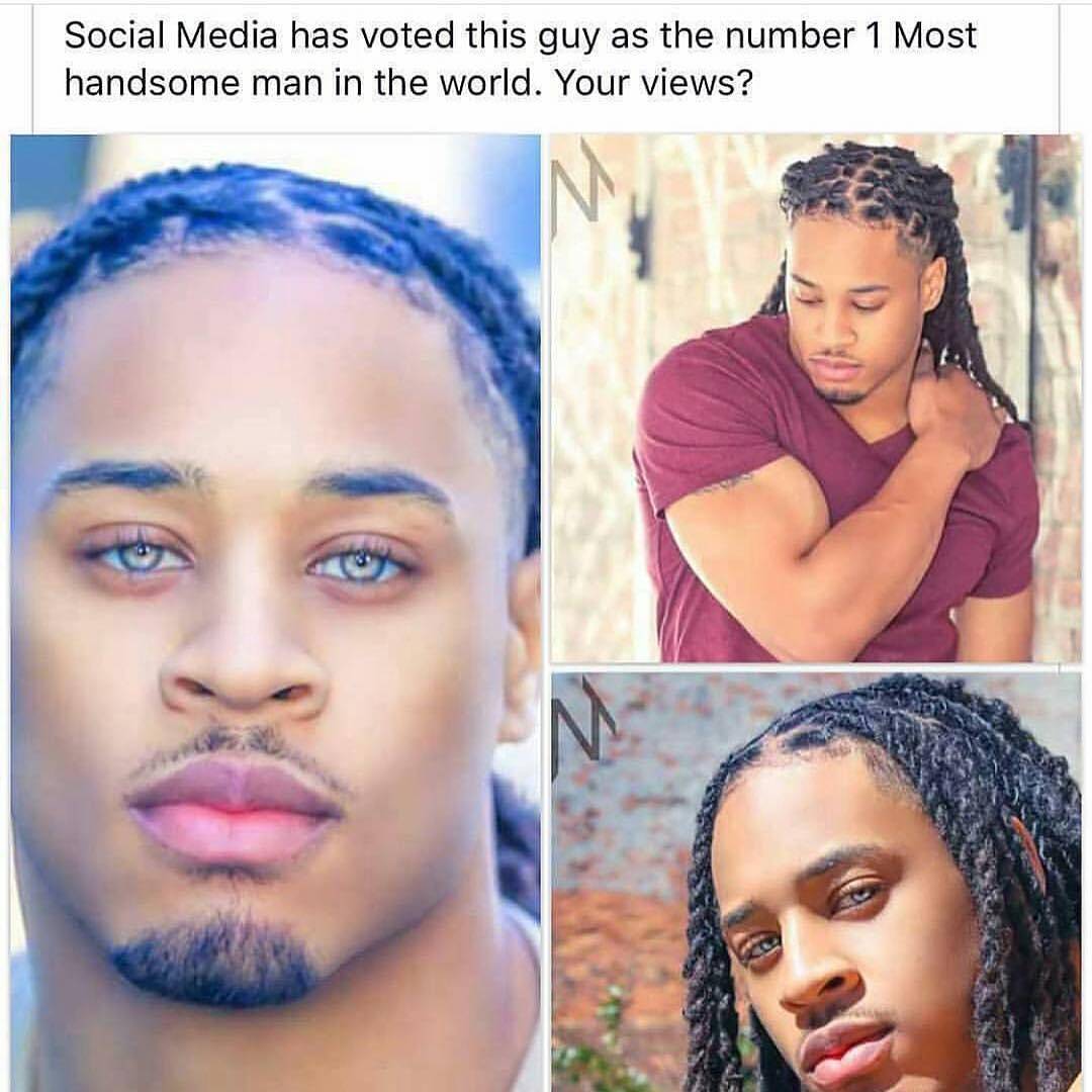 The most handsome man in the world according to social media