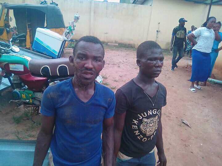 Two Men Caught With Head And Body Of 7 Years Old Boy In Ikorodu (Graphics Photo)