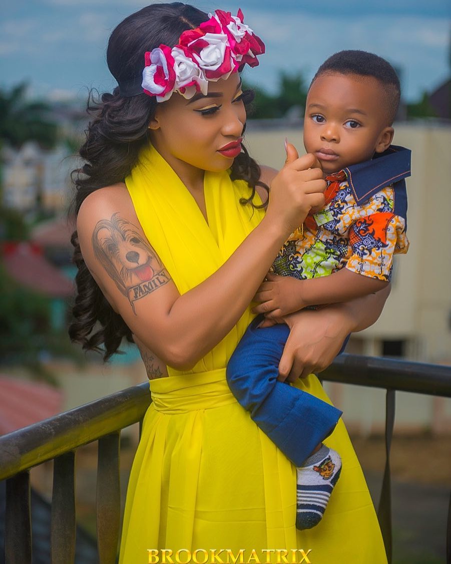 Image result for tonto dikeh and her child churchill 600 x 400