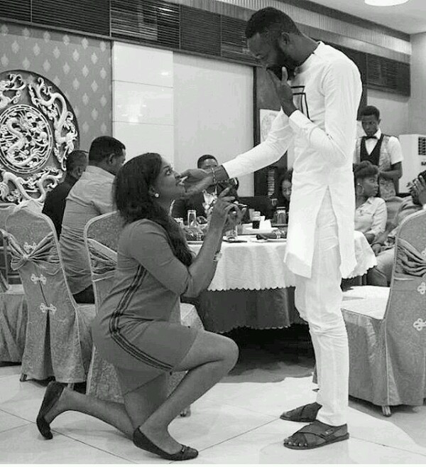 Nigerian Lady Proposing To Her Boyfriend