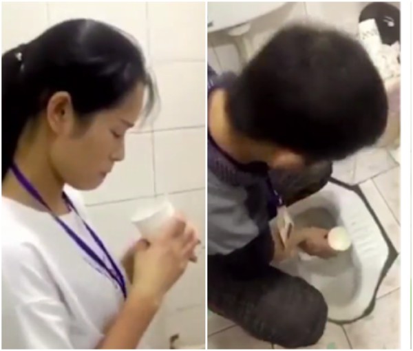 Company Forces Chinese Employees To Drink Toilet Water F