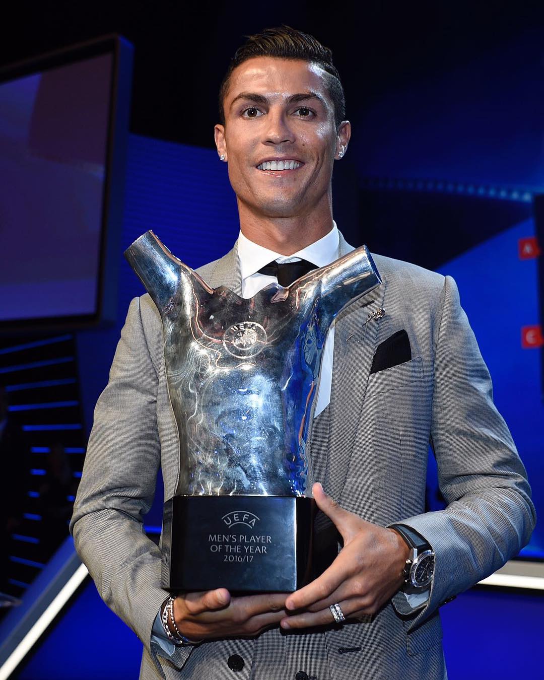 C. Ronaldo Wins UEFA Men's Player Of The Year, Thanks ...