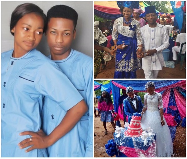 A relative of the 18 and 17-year-old Nigerian couple who got married in Abi...