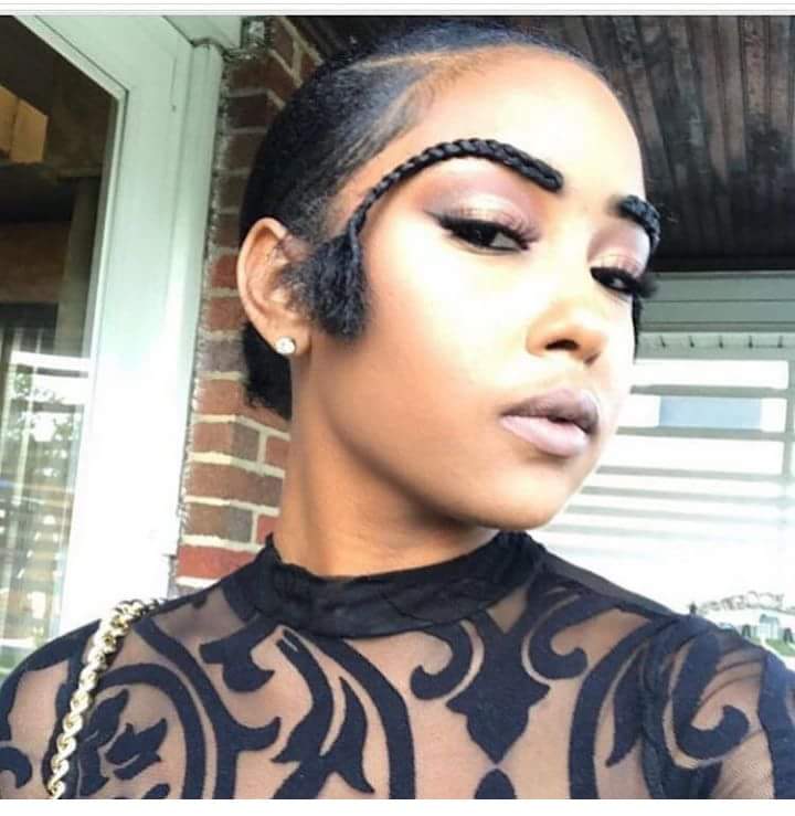 Ladies, Would You Slay With This Braid Inspired Eye Brow - Fashion - Nairal...