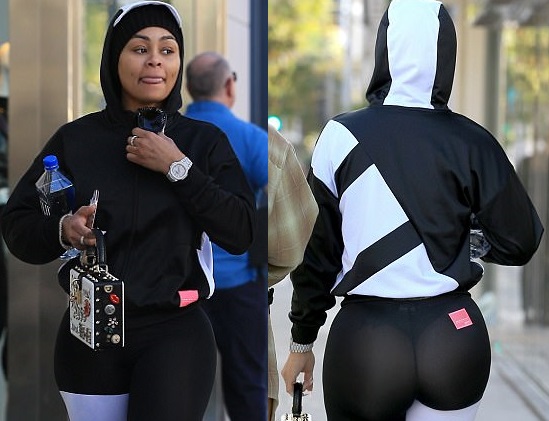 Blac Chyna Wears See-through Leggings And $3K D&G Purse In New