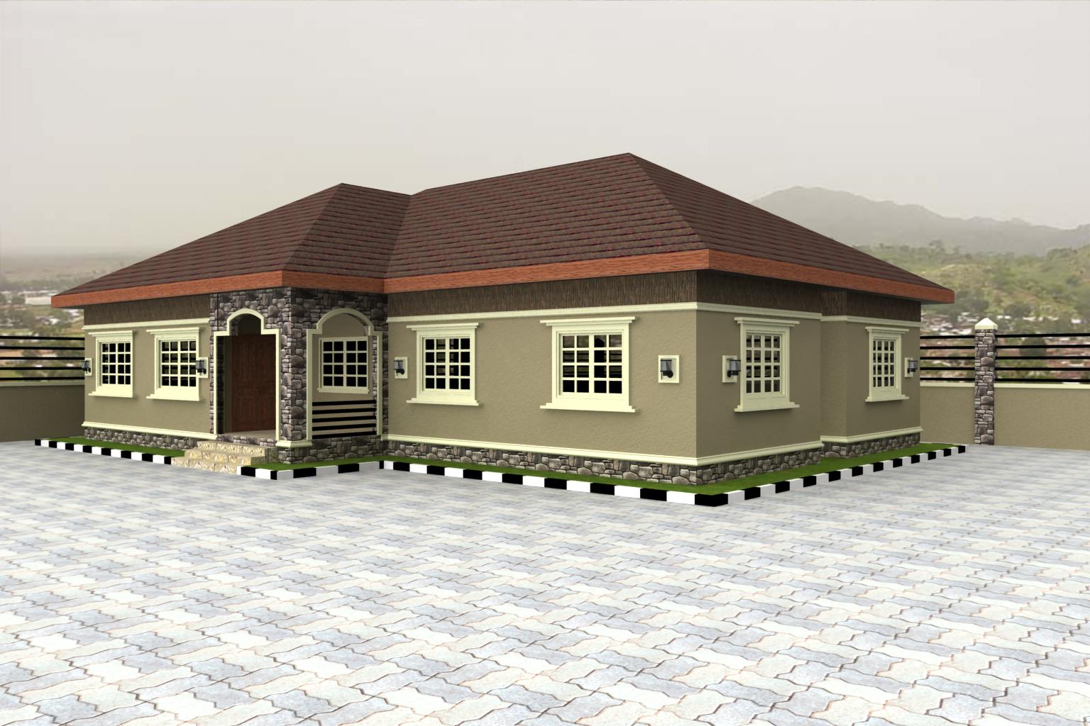 5 Bedroom Bungalow House Plans In Nigeria Memsahebnet