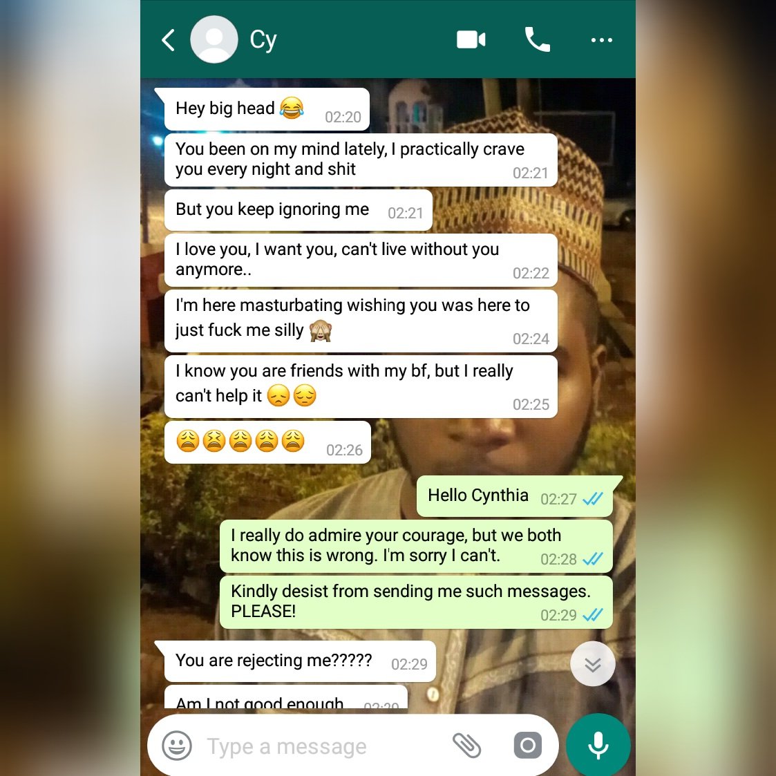 Guy Exposes His Friends Girlfriend After Asking Him For Sex (pics) - Romance pic pic