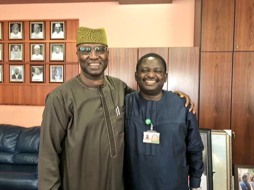 Boss Mustapha Visits Femi Adesina (Photos) - Politics - Nigeria