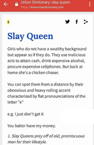 Omg Urban Dictionary Defines Slay Queen In A Wow Way - Celebrities - Nigeria