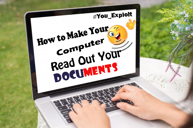 How To Make Your Computer Read Out Your Documents Webmasters Nigeria