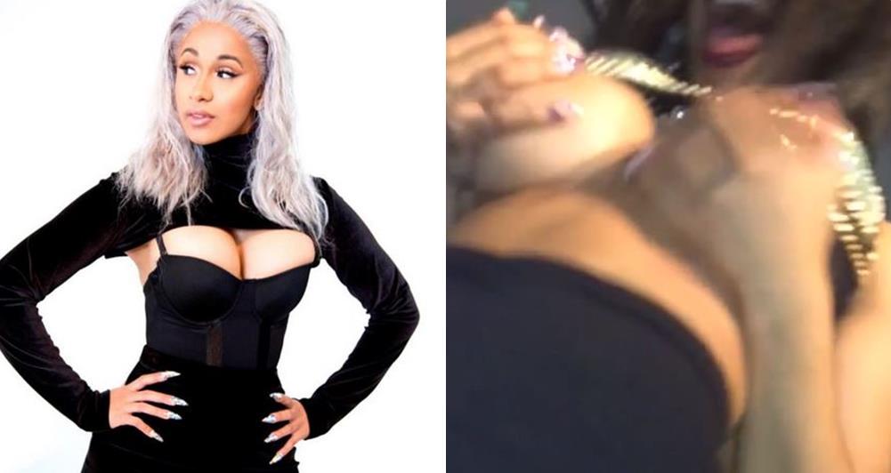A leaked video of rapper Cardi B exposing her bare boobs has got people tal...