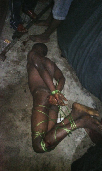 Thief Caught In The Early Hours Of Sunday Stripped Totally Unclad & Tie...