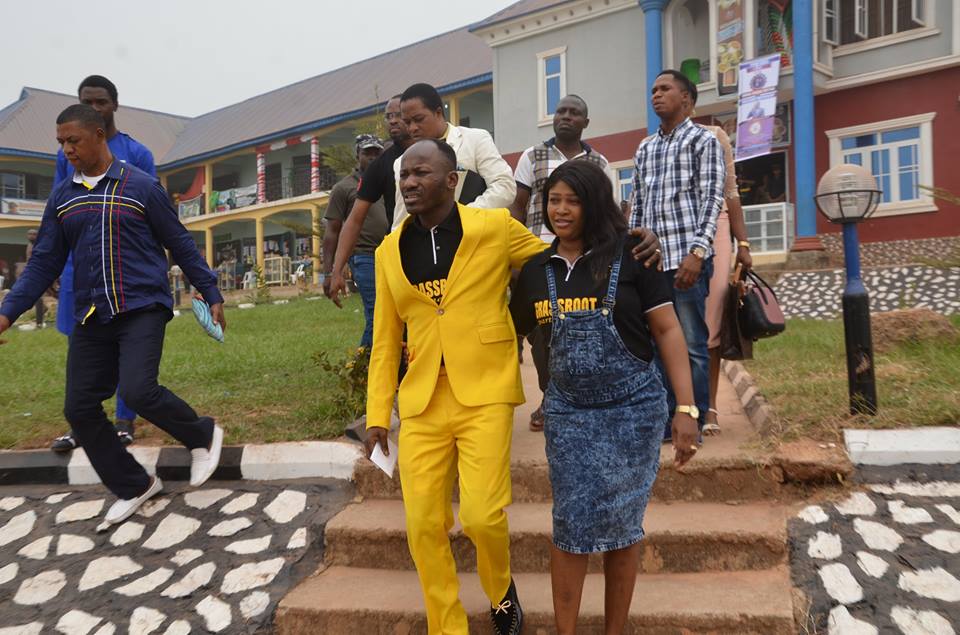 Apostle Suleman And His Wife After Church Service Today (Photos ... photo