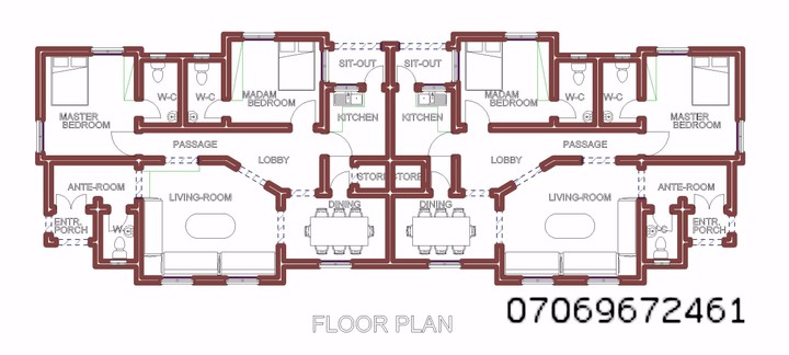 Floor Plan Of My 2 Bedroom Semidetached Properties