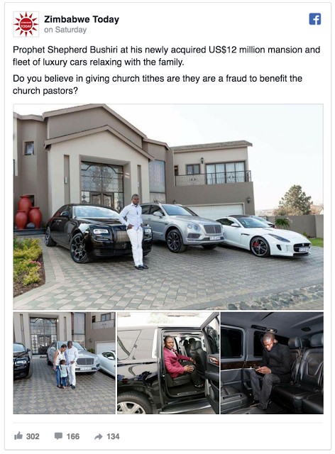 Afrique du Sud : Le richissime prophète Shepherd Bushiri et son épouse arrêtés-Photos